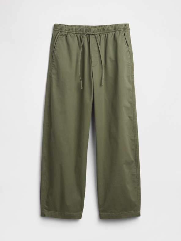 GAP Kalhoty High Rise Easy Barrel Khakis GAP