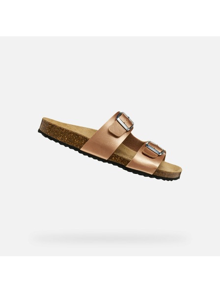 Geox Světle hnědé dámské sandály Geox Brionia