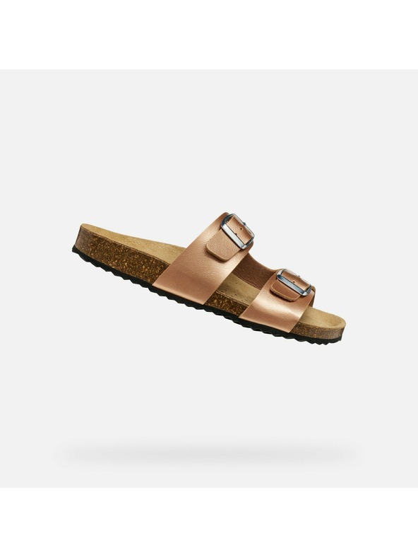 Geox Světle hnědé dámské sandály Geox Brionia