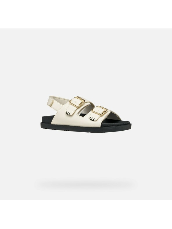 Geox Smetanové dívčí sandály Geox Sandal Foammentera