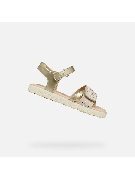 Geox Zlaté dívčí sandály Geox Sandal Haiti