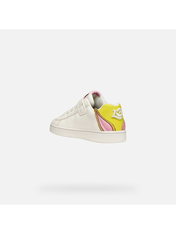 Geox Bílé dívčí tenisky Geox Eclyper