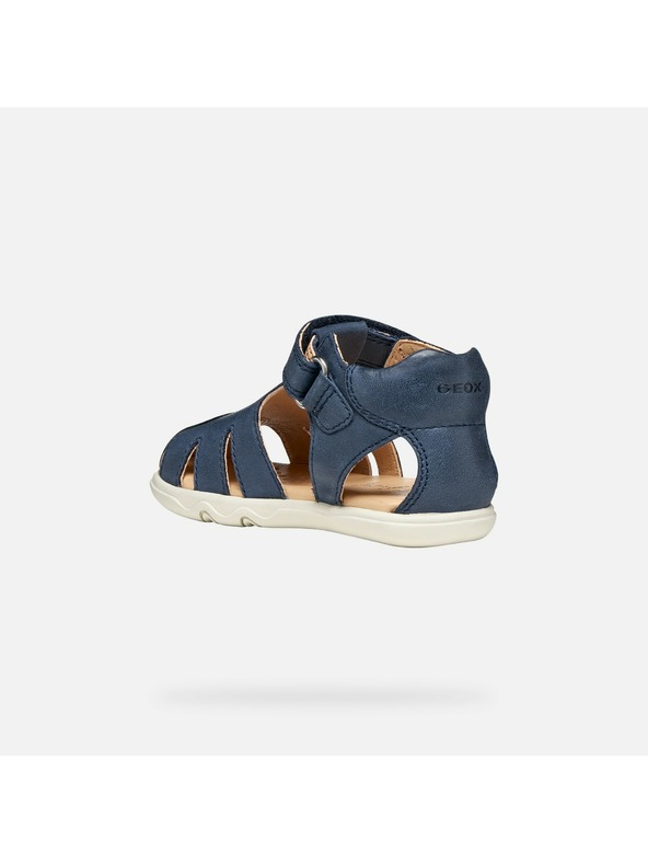Geox Tmavě modré chlapecké barefoot sandály Geox Sandal Steppieup B