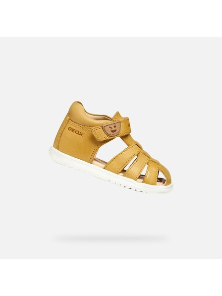 Geox Žluté chlapecké sandály pro první kroky Geox Sandal Macchia
