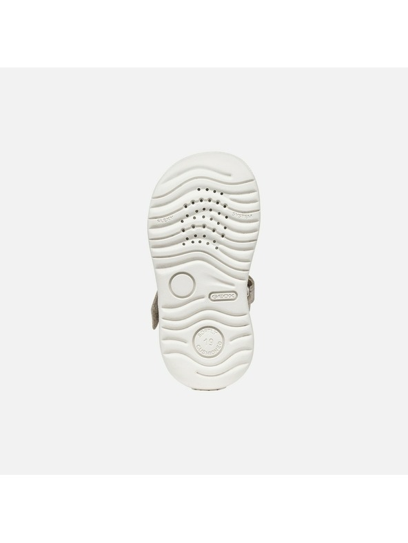 Geox Šedé dívčí sandály pro první krůčky Geox Sandal Macchia