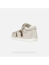 Geox Šedé dívčí sandály pro první krůčky Geox Sandal Macchia