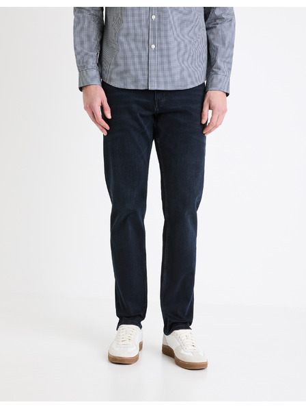 Celio Tmavě šedé pánské straight fit džíny Celio C15