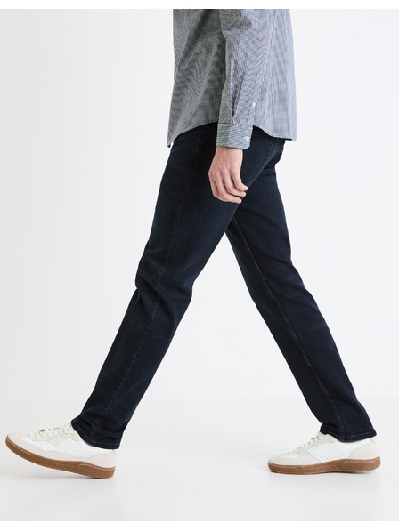 Celio Tmavě šedé pánské straight fit džíny Celio C15