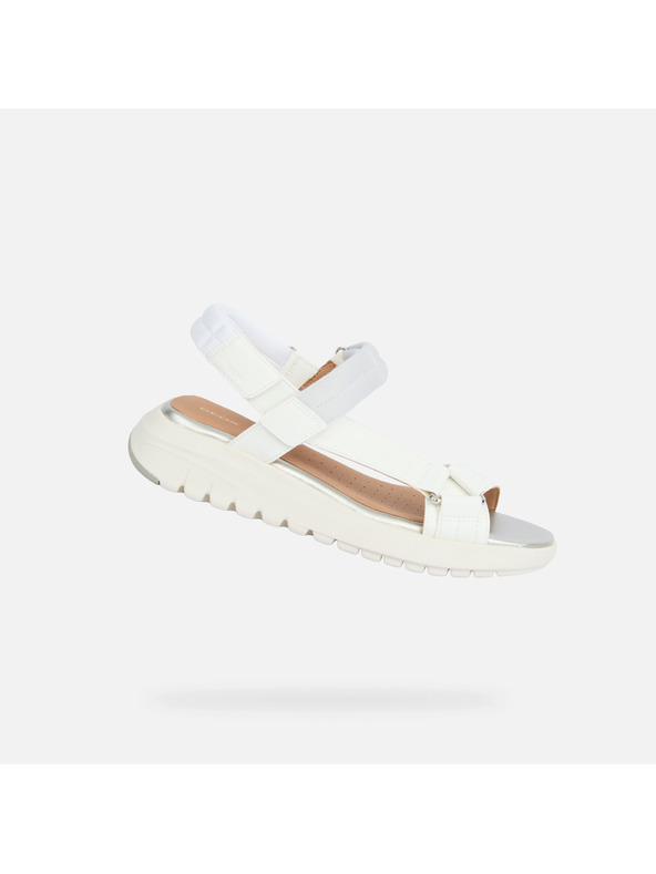 Geox Bílé dámské sandály Geox Flextride S