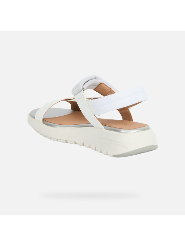 Geox Bílé dámské sandály Geox Flextride S