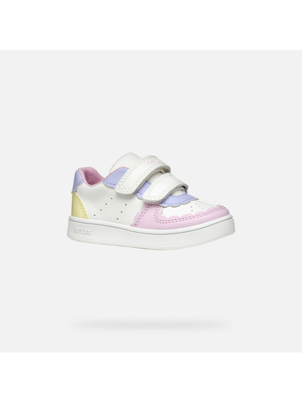 Geox Bílé dívčí tenisky Geox Eclyper