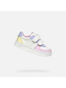 Geox Bílé dívčí tenisky Geox Eclyper