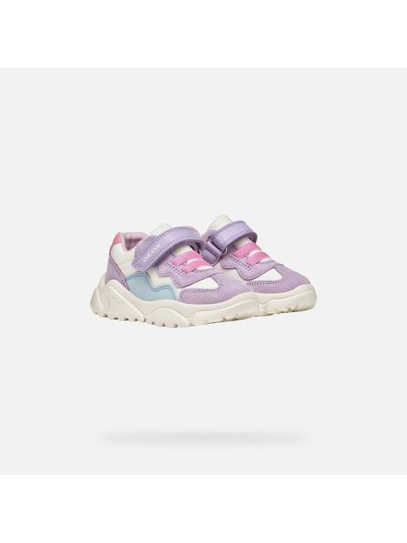 Geox Bílé dívčí tenisky Geox Ciufciuf