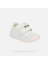 Geox Bílé dívčí tenisky Geox Tutim