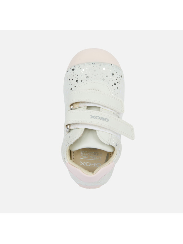 Geox Bílé dívčí tenisky Geox Tutim