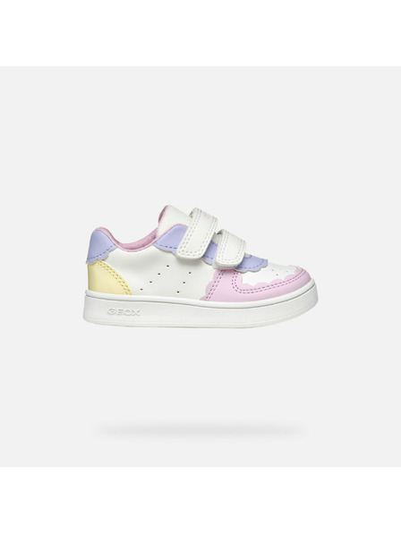 Geox Bílé dívčí tenisky Geox Eclyper