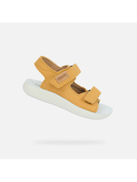 Geox Žluté chlapecké sandály Geox Lightfloppy