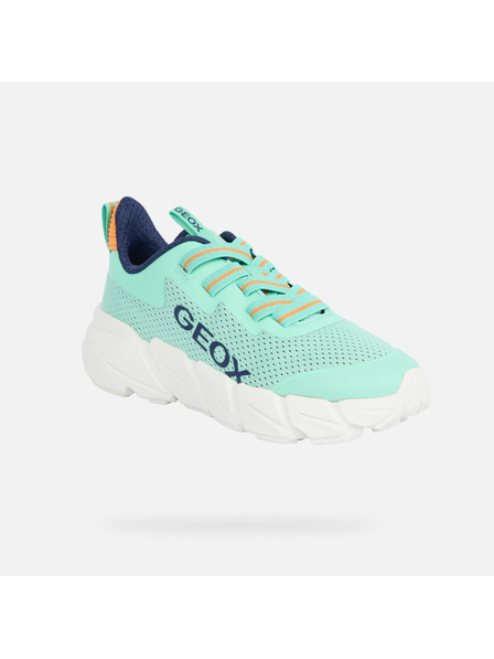 Geox Tyrkysové chlapecké tenisky Geox Flexyper Fast