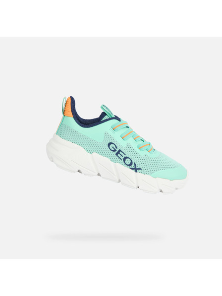 Geox Tyrkysové chlapecké tenisky Geox Flexyper Fast