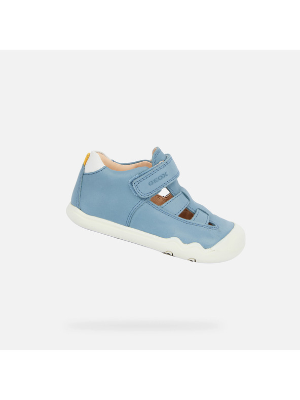 Geox Světle modré chlapecké barefoot tenisky pro první kroky Geox Ste