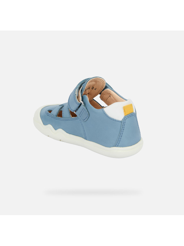 Geox Světle modré chlapecké barefoot tenisky pro první kroky Geox Ste