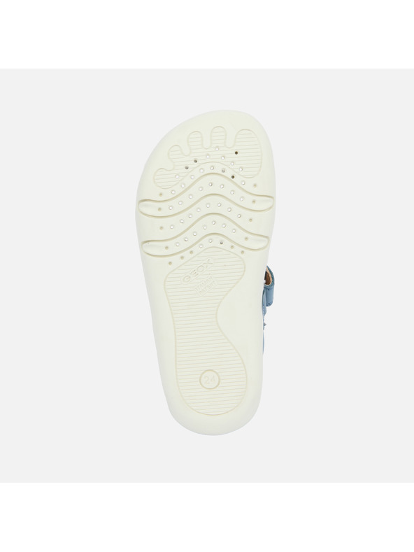 Geox Světle modré chlapecké barefoot tenisky pro první kroky Geox Ste