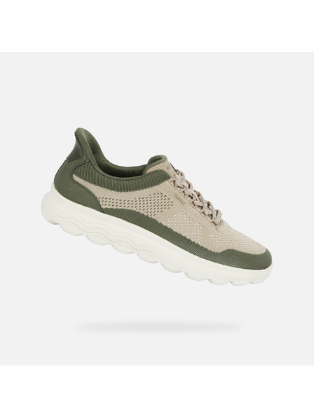 Geox Béžové pánské tenisky Geox Spherica Plus Fast in