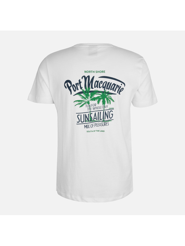 Geox Bílé pánské tričko Geox