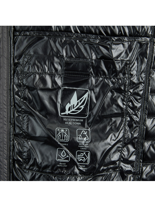 Geox Šedá pánská péřová bunda Geox Warrens