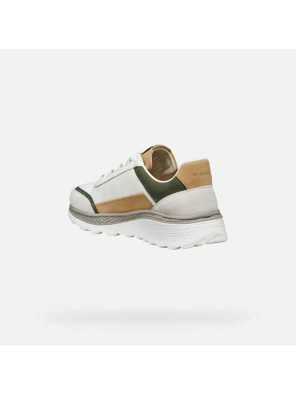 Geox Bílé pánské tenisky Geox Spherica Actif X1