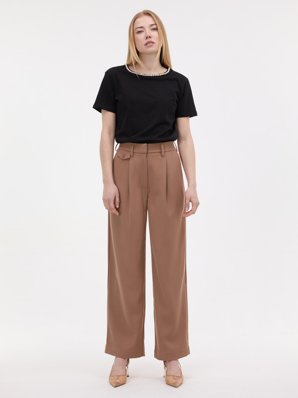 Orsay Černé dámské tričko s aplikací ORSAY