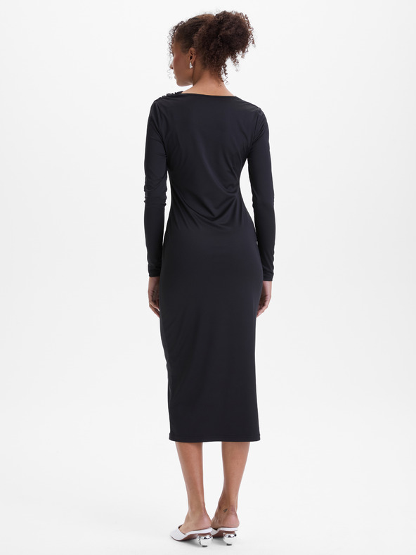 Orsay Černé dámské midi šaty ORSAY