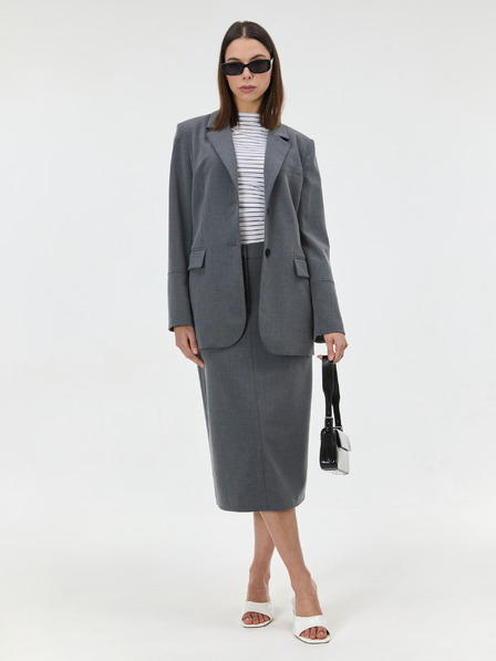 Orsay Bílé pruhované dámské tričko s krátkým rukávem ORSAY