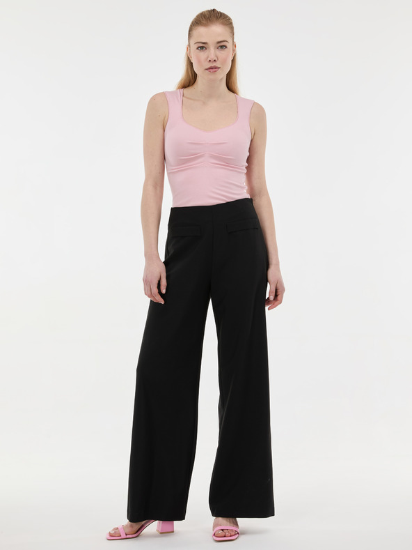 Orsay Černé dámské rovné kalhoty ORSAY