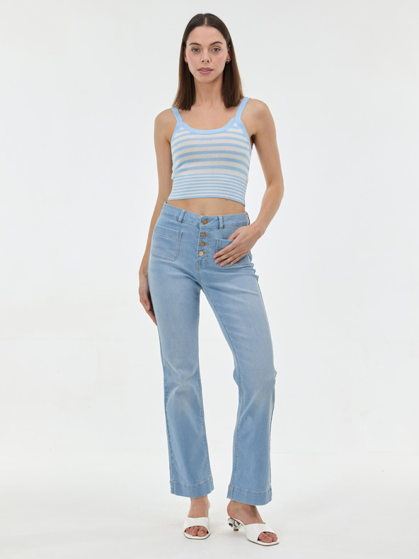 Orsay Světle modré pruhované dámské tílko ORSAY