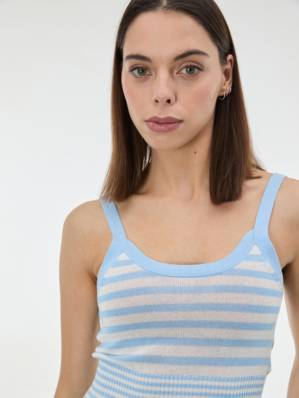 Orsay Světle modré pruhované dámské tílko ORSAY