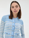 Orsay Světle modrý pruhovaný dámský kardigan ORSAY