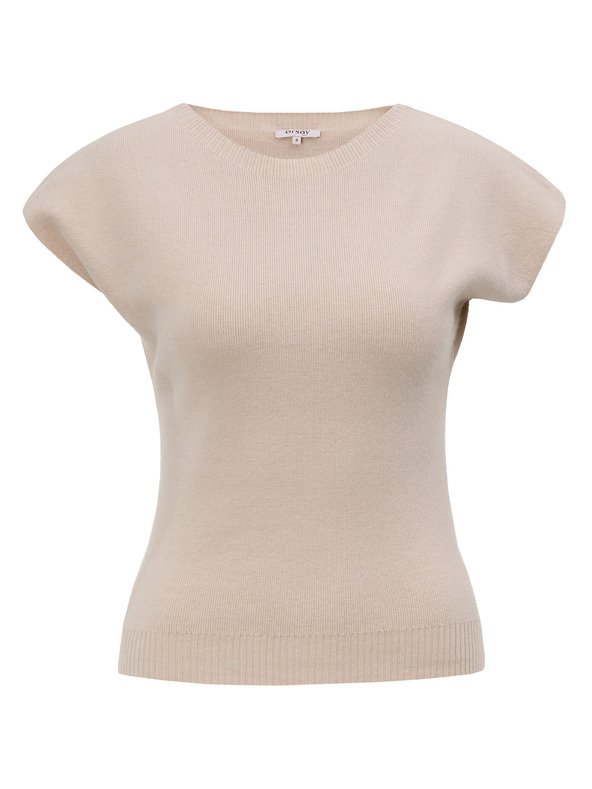 Orsay Béžový dámský svetr bez rukávů ORSAY