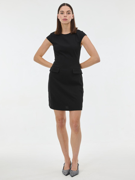 Orsay Černé dámské šaty ke kolenům ORSAY