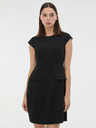 Orsay Černé dámské šaty ke kolenům ORSAY
