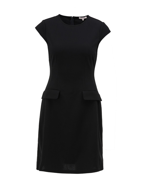 Orsay Černé dámské šaty ke kolenům ORSAY