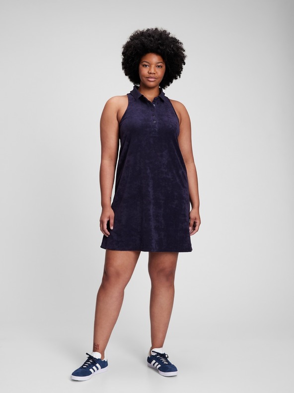 GAP Froté polo šaty GAP