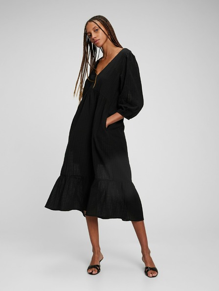 GAP Midi šaty s výstřihem do V GAP