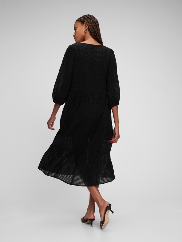 GAP Midi šaty s výstřihem do V GAP