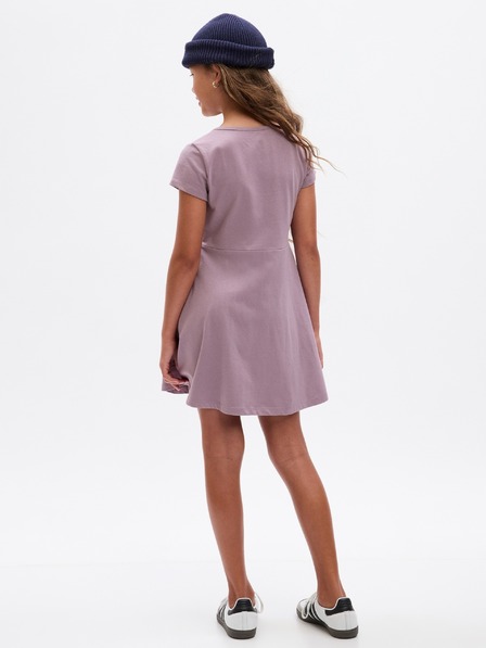 GAP Dětské šaty s metalickým logem GAP