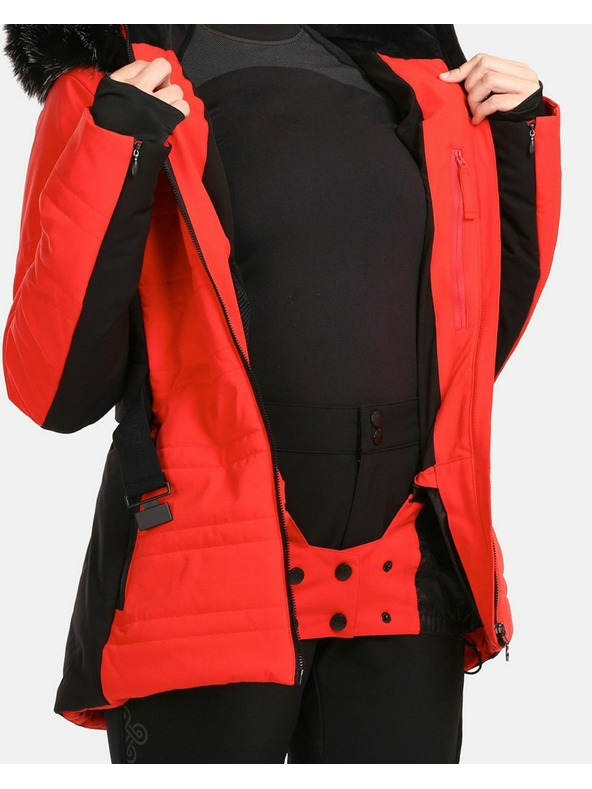 Kilpi Červená dámská lyžařská zimní bunda Kilpi Carrie