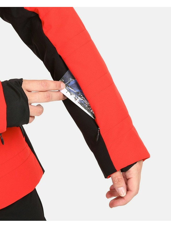 Kilpi Červená dámská lyžařská zimní bunda Kilpi Carrie