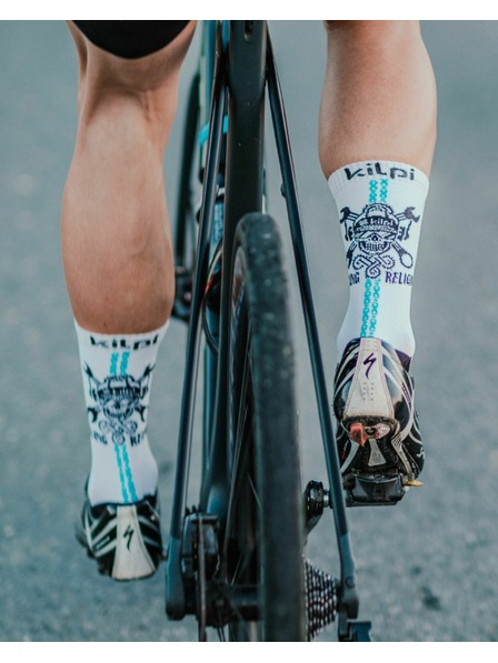 Kilpi Černo-bílé unisex sportovní ponožky Kilpi Spurt