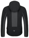 Kilpi Tmavě šedá pánská softshellová běžecká bunda Kilpi Balans-M