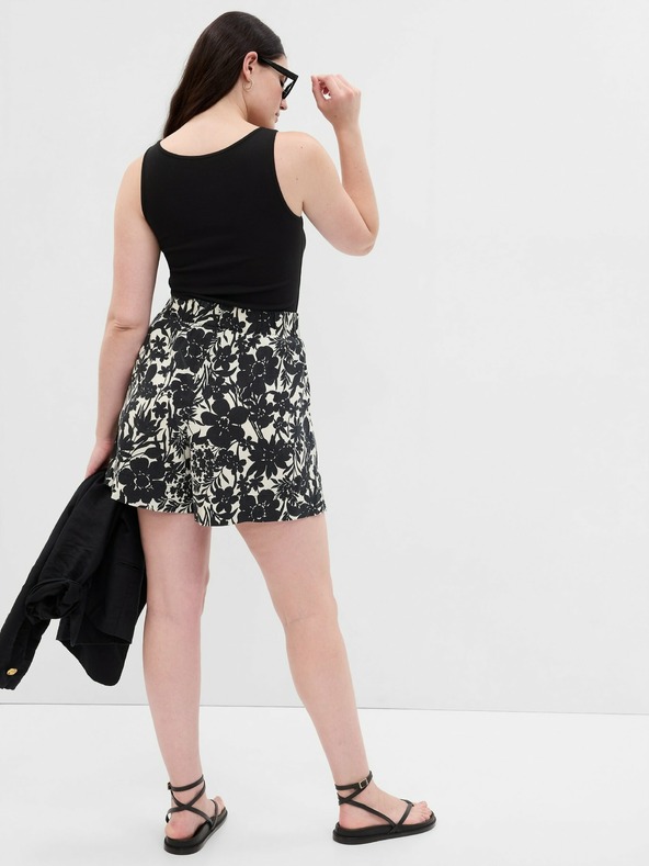 GAP Lněné vzorované kraťasy GAP